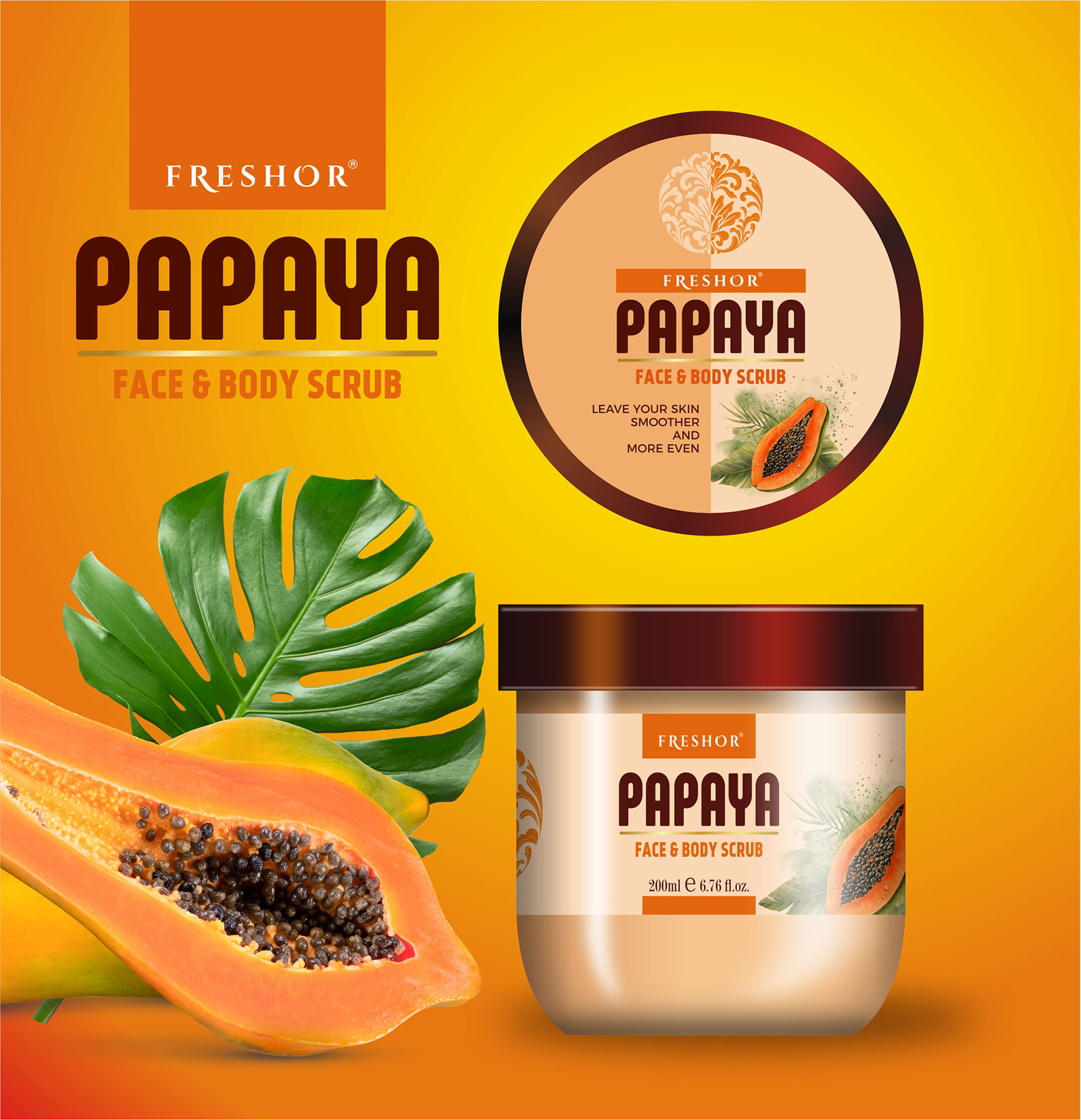 Papaya Face & Body Scrub