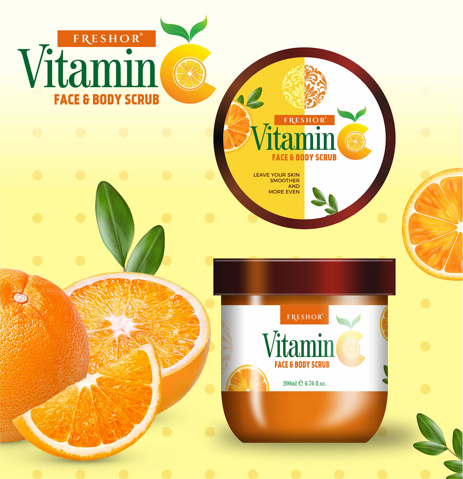 Vitamin-C  Face & Body Scrub